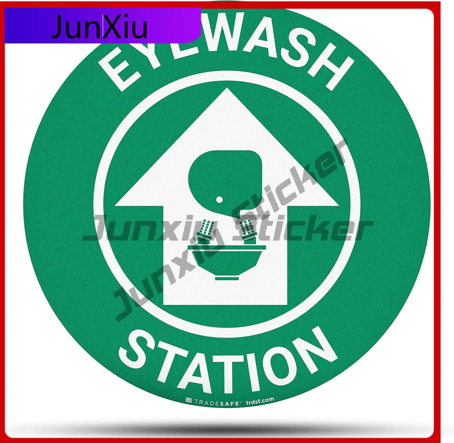 Eye Wash Station AntiSlip Funny Car Laptop Walls Bumper Walls Walls Camper Van Decoration Cool Cute Vintage Trendy Cool