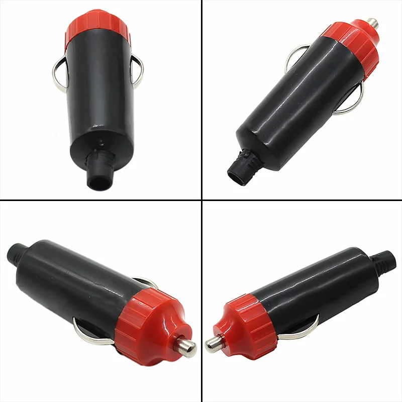 Adaptador de encendedor de coche, enchufe macho de 12V/24V, encendedor de cigarrillos, adaptador de conector de corriente, piezas interiores de automóviles