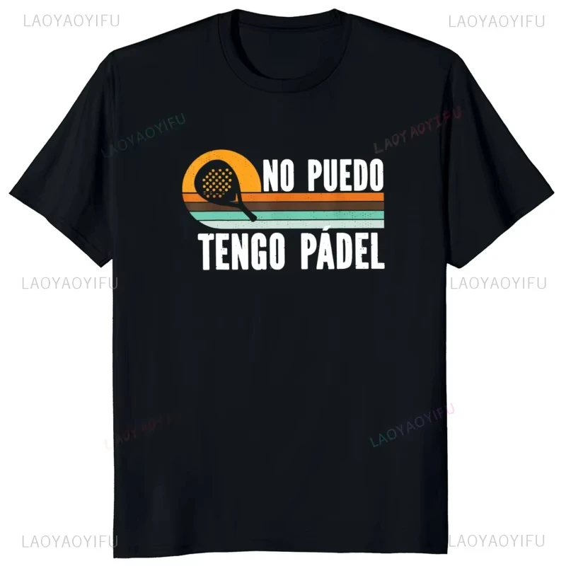 Porque Pierdo Al Padel Divertido Tshirt Funny Cotton T Shirt Casual Soft Premium Men Clothing Shirt Graphic Tee Shirt Summer Top