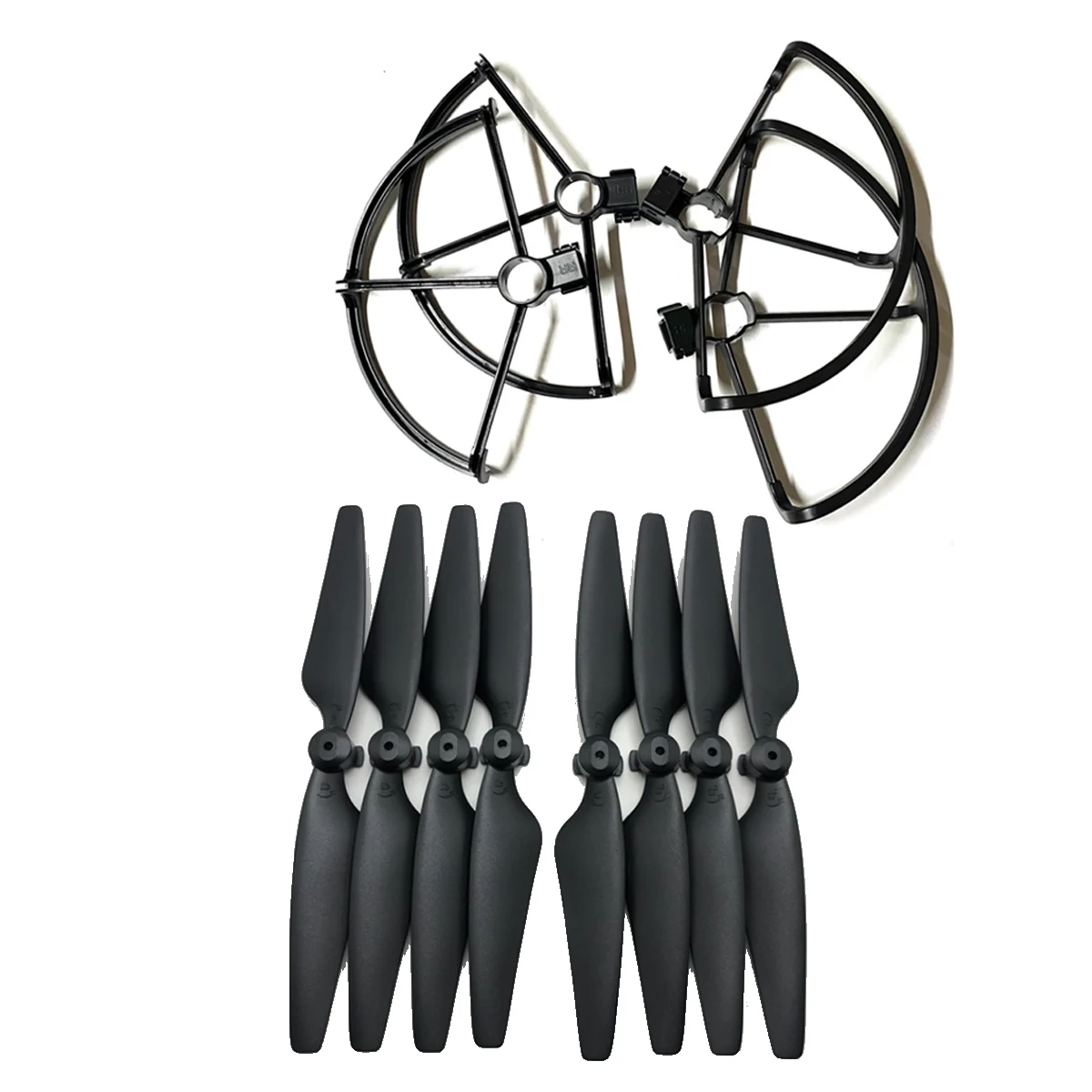 8PCS Propeller & 4PCS Blade Guard Spare Part Kit for GPS Drone SJRC F22 F22S RC Quadrotor Repair Accessory