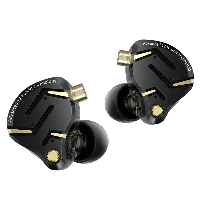 سماعات KZ ZS12 PRO X معدنية 1DD+5BA هاي فاي هجين باس داخل الأذن مراقب سماعات موسيقى رياضية عزل الضوضاء سماعة وصول جديد - 2