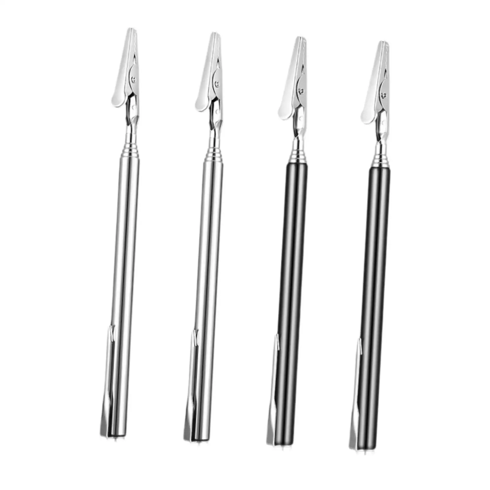 4x Telescoping Alligator Clip Set Extendable Convenient Adjustable for Mechanics Jewelry Fastening Metal Wire Clamp Tool