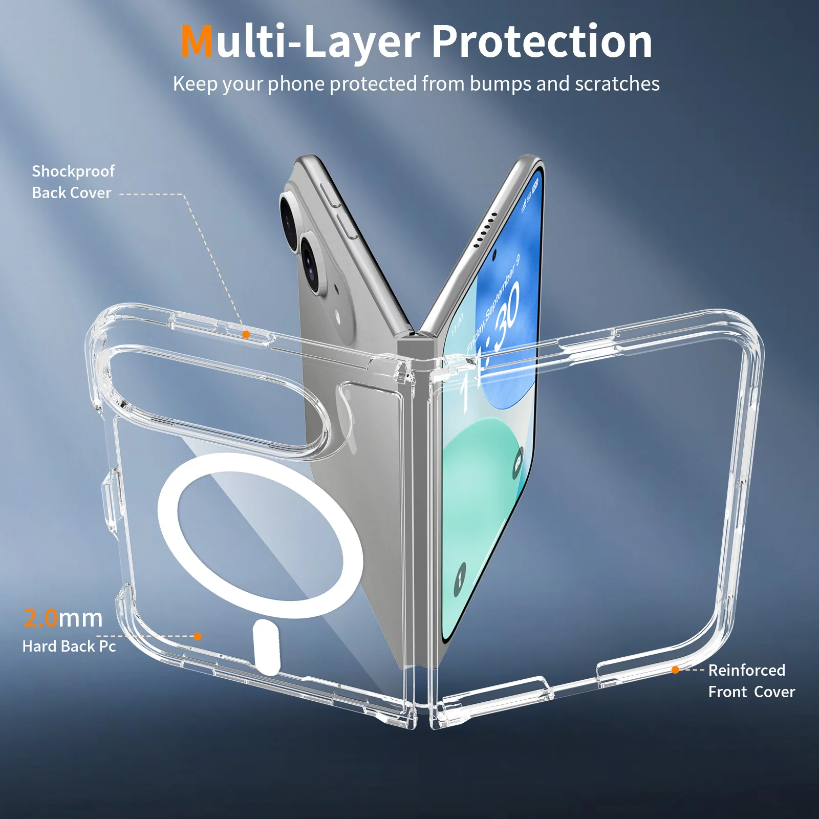 Für iPhone 18 Duo Hülle Magnetische Hülle PC+TPU-Schutz Für iPhone 18 Duo Cover – Detail 3