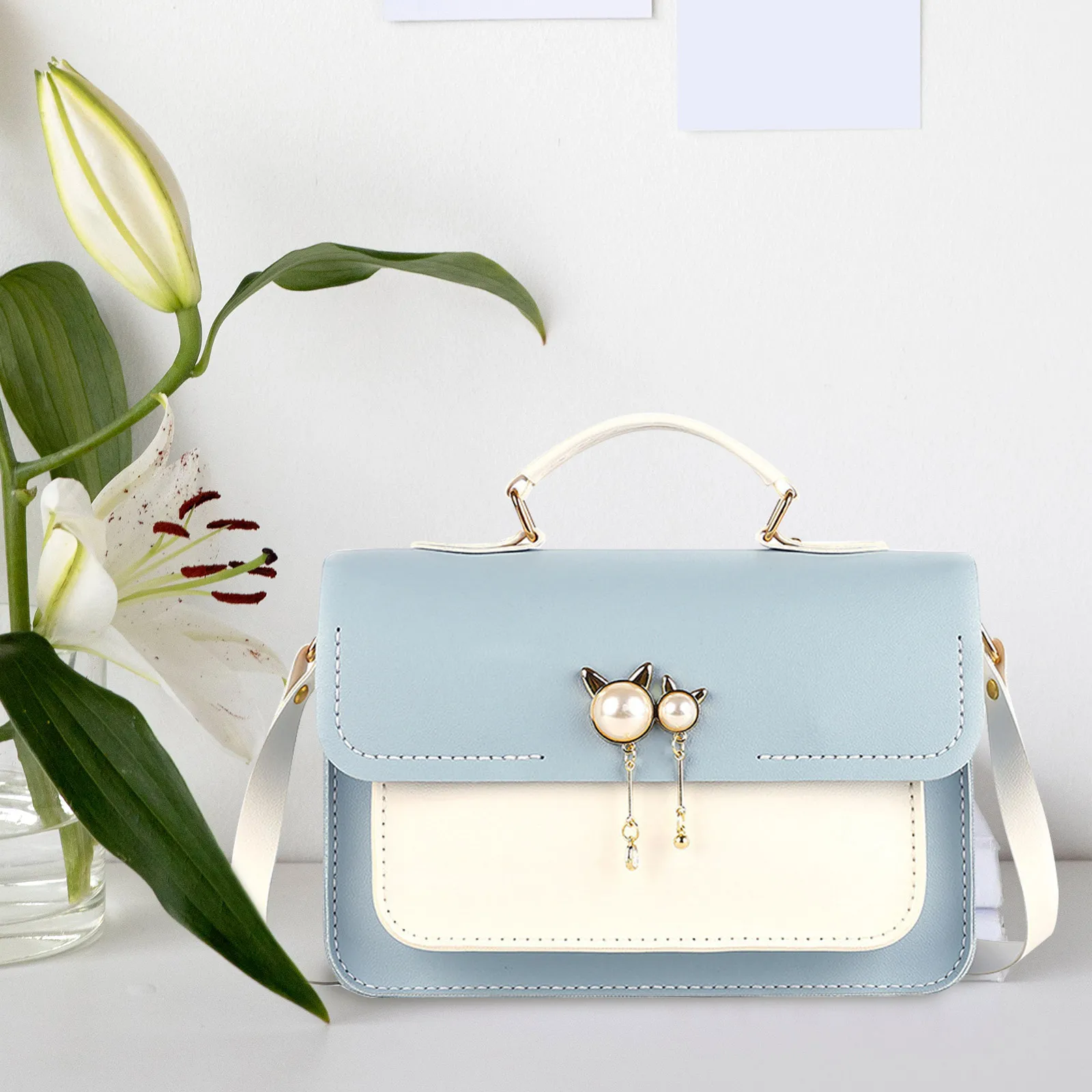 

1 set Diy Crossbody Bag Making Kit Pu Handbag Sewing Set For Women Beginners With All Accessories Large Capacity Craft