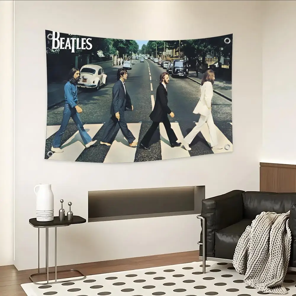 Classic The band B-beatles heyjude Flags  Camping Outdoor Garden room Decor  Wall Art Family Gifts
