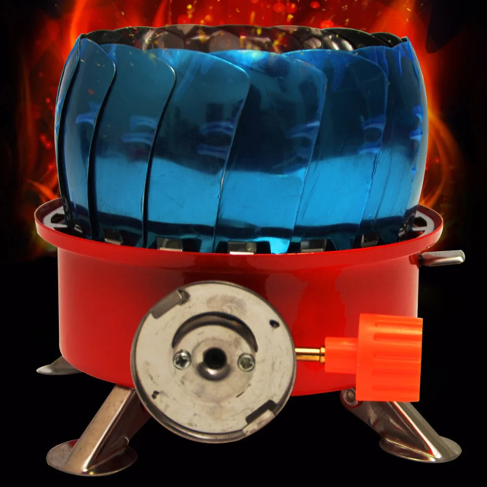 

Lotus Design Portable Windproof Stove Camping Gas Burner Easy Storage for Outdoor Use Gas Stove Outdoor Cooker Burner