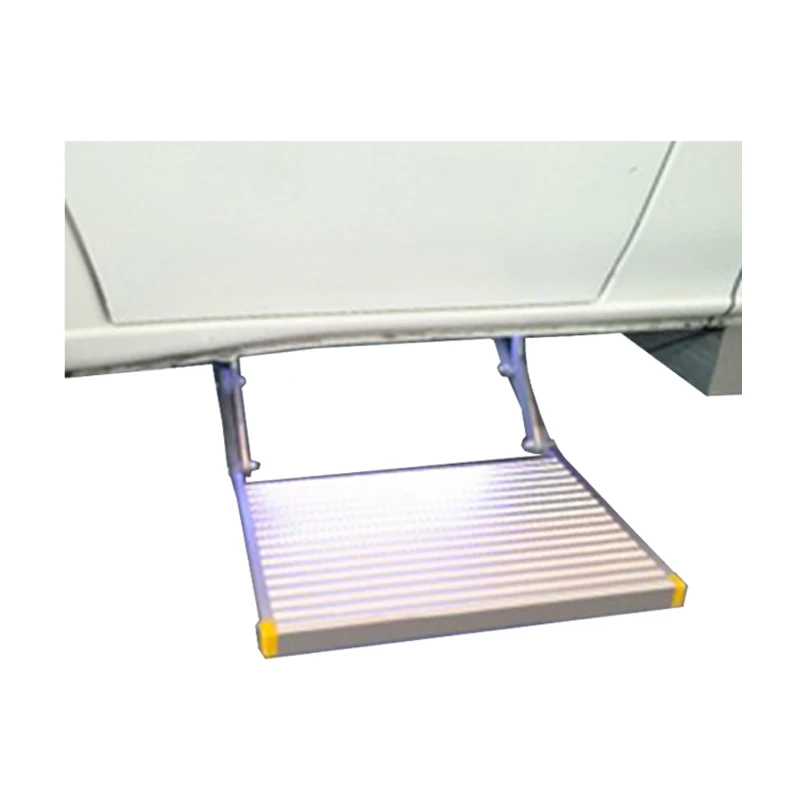 

Грузовик для автофургона, ручные складные ступеньки, алюминиевый прицеп, боковые ступеньки для кемпера, грузоподъемность 200 кг со светодиодной подсветкой