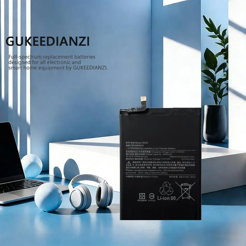 

Аккумулятор для мобильного телефона премиум-класса 5020 мАч для Xiaomi Redmi Note 9 Pro 9Pro BN52