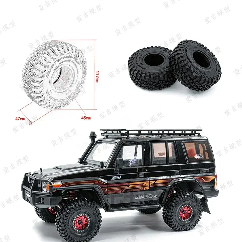 1.9 Inch 117Mm Rubber Band Rock Crawler Band Voor Rc Auto Trx4 Trx6 Scx10 D90 Tk300 Cc01 Yikong 4102 4103 4082