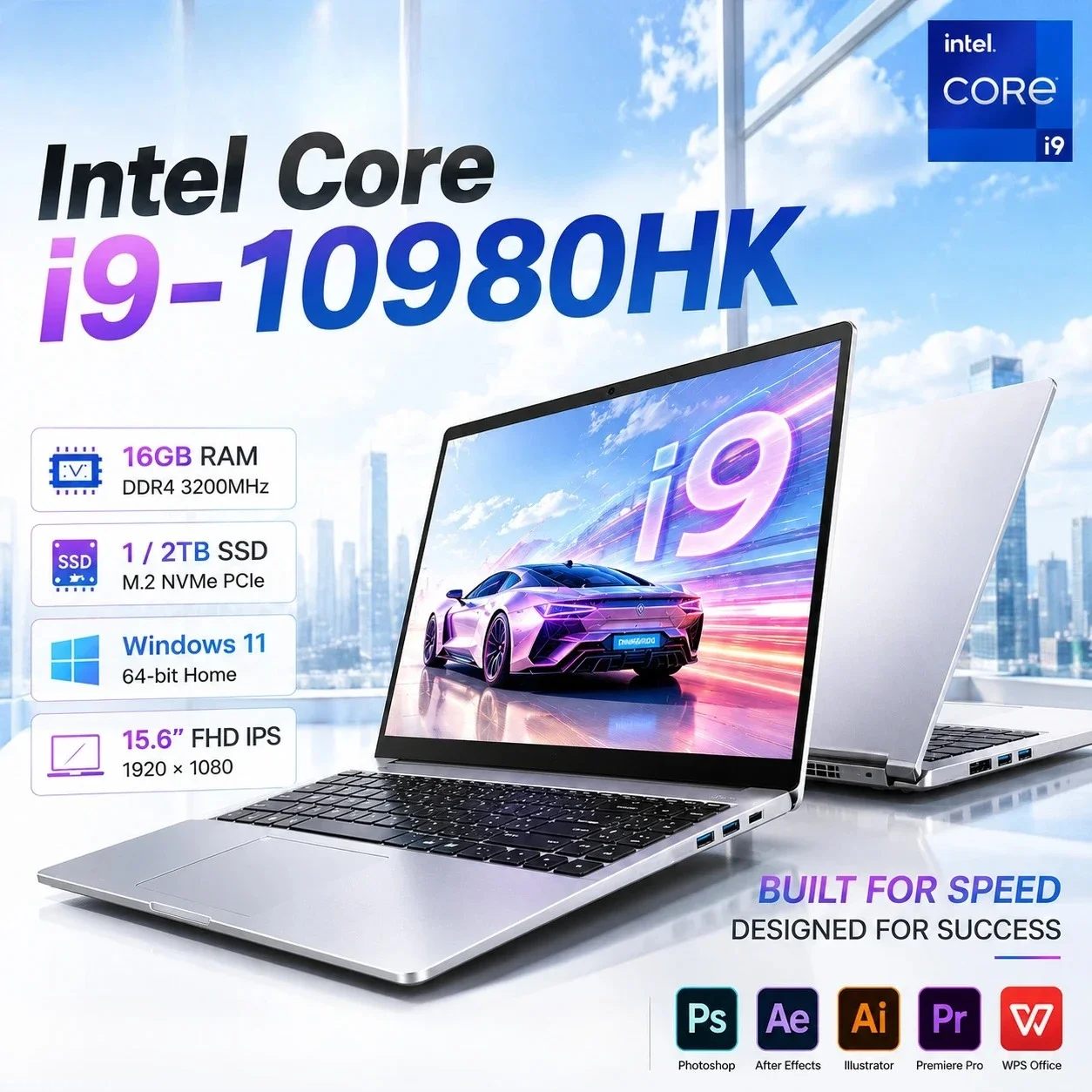 Intel 15.6 Inch Laptop Intel Core i9-10980HK Windows 11 32GB RAM M.2 2048GB SSD Ultrabook Computer Fingerprint Unlock WIFI 5 BT - Aliexpress Deal