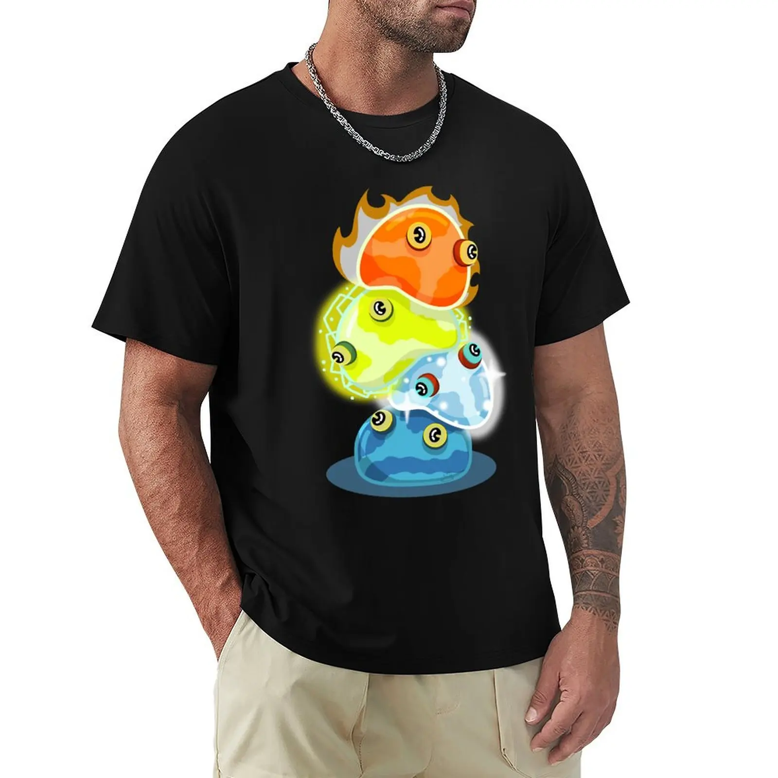 Chuchu Stack (Variant) T-Shirt Comfortable Basic Crew Neck Tee