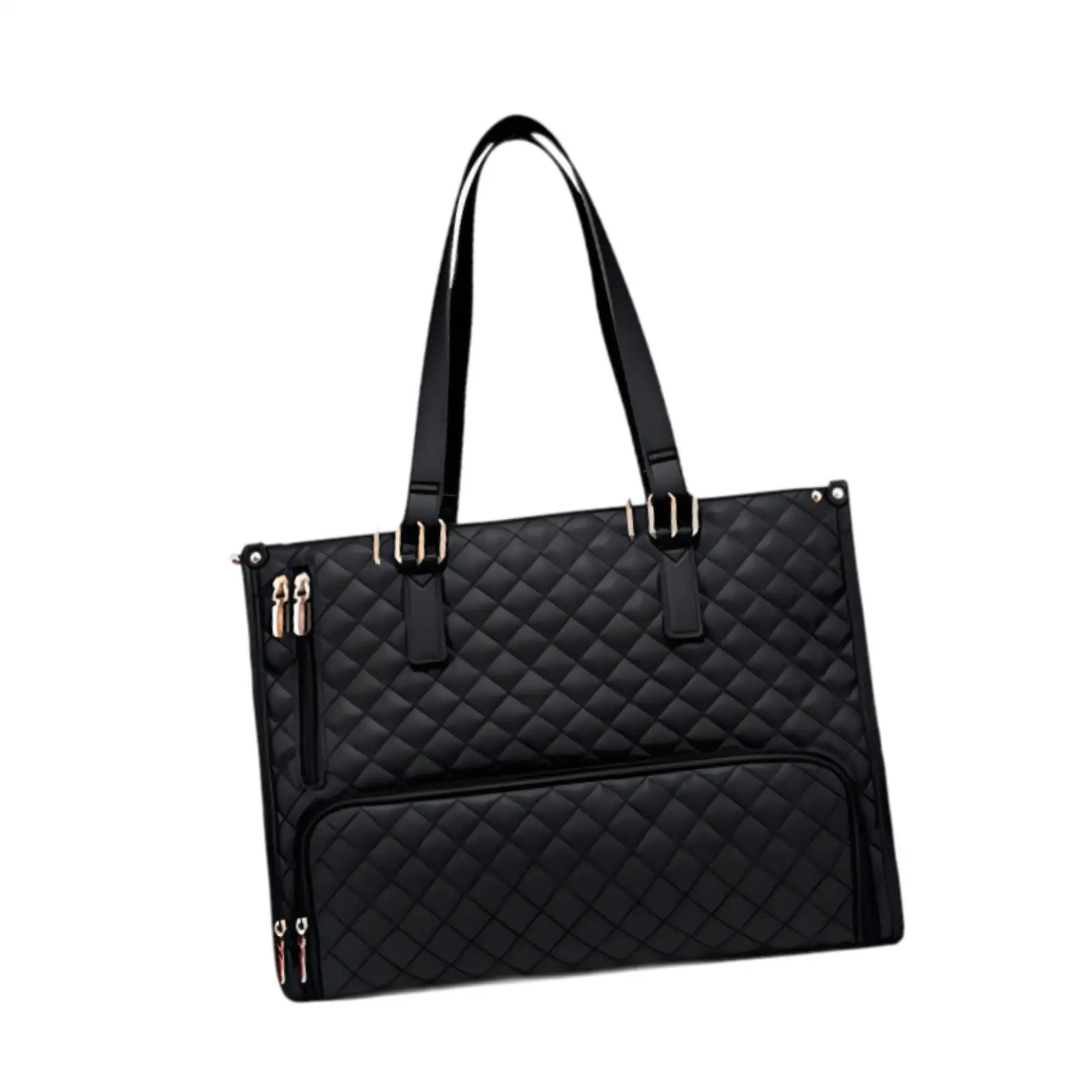 Womens Tote Bag Computer Handbag Multifunctional Large Capacity Quilted Lunch Box Bag Laptop Bag for Picnic Travel Office