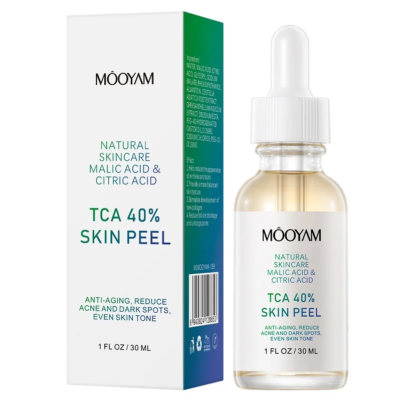 Chemical Peeling Solution TCA 40% Moisturizing Essence Glowing Skin Facial Exfoliant Pore Cleansing Serum