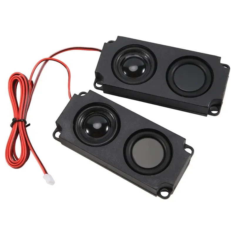 A92Z 2Pcs Compact Square Speakers Sound System 45100 Speaker Ideal For Home Audio & Portable Use