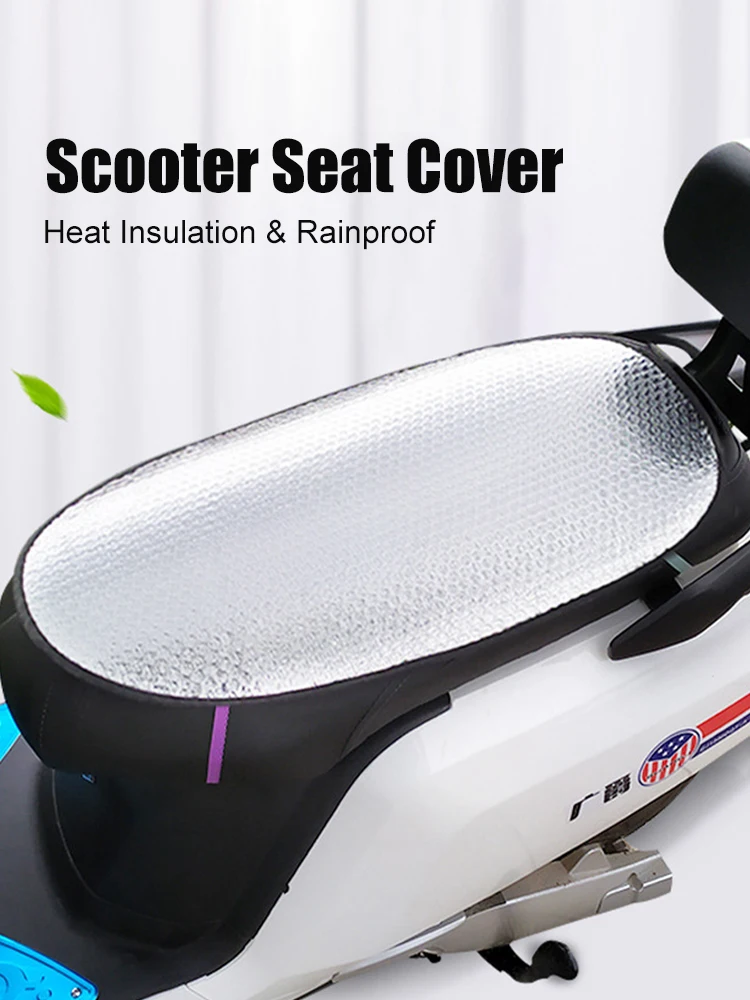 1pc Motorrad Sonnenschutz Sitz bezug Universal wasserdichte Aluminium folie Abdeckung Sonnen polster Wärme isolierung Sitz bezug für Motorräder