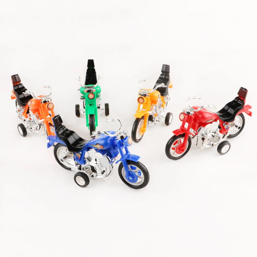 4 Pcs Friction Powered Toy Kids Motorbike Toys Mini Motorcycle Model Airplane Inertial for