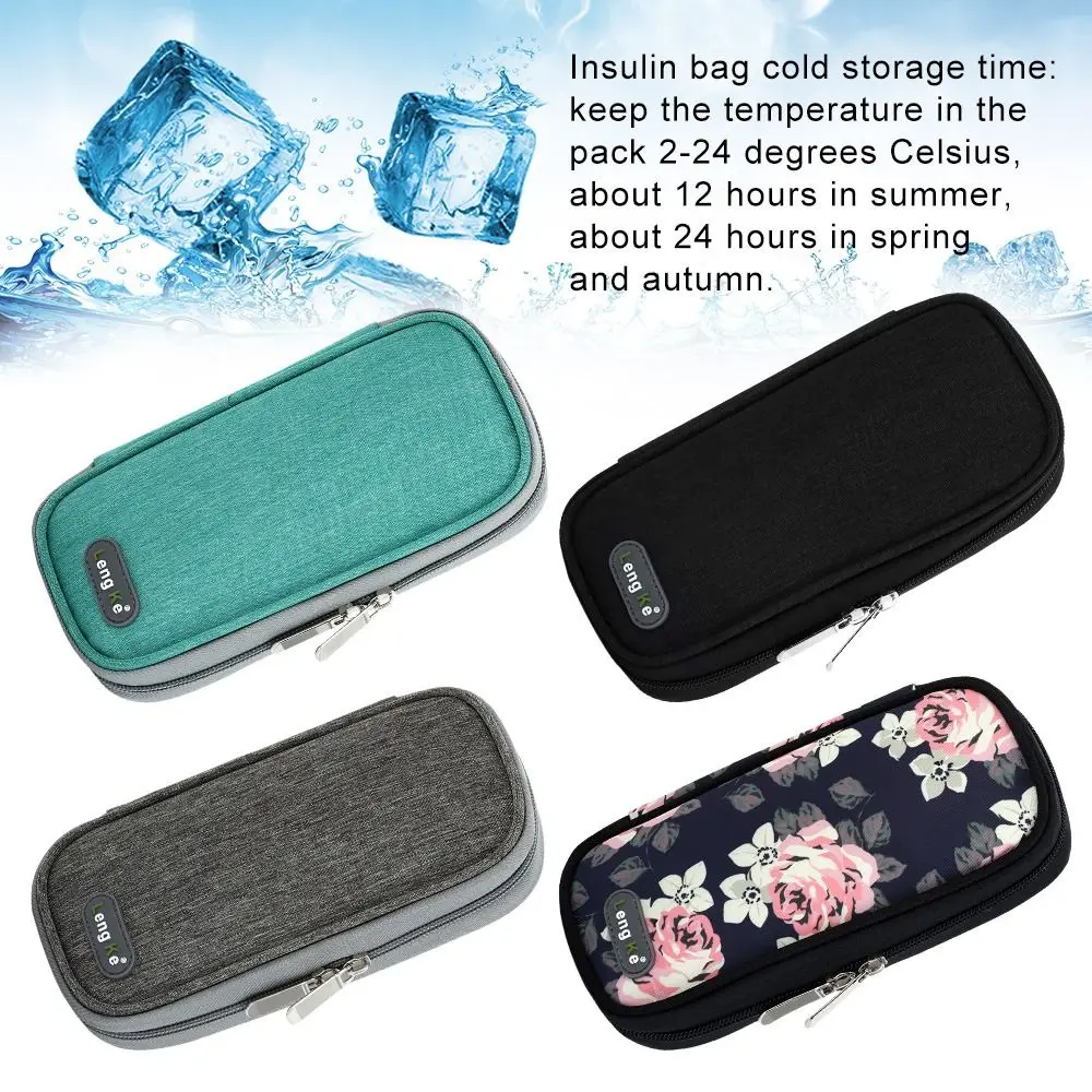 Practical Thermal Insulated Diabetic Pocket Pill Protector Medicla Cooler Travel Case Insulin Cooling Bag