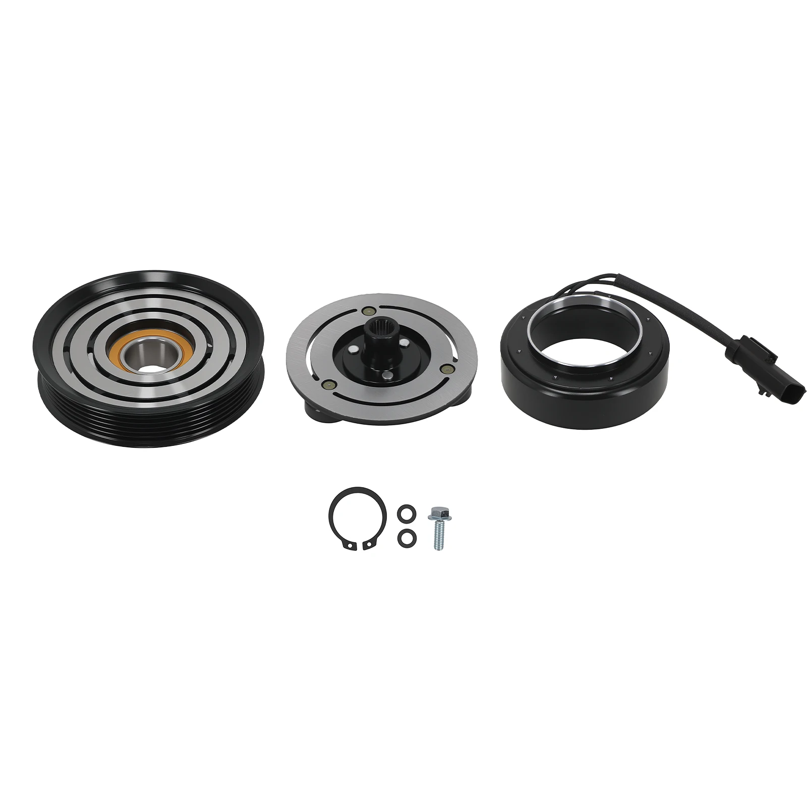 AC Compressor Clutch Assembly for Jeep Liberty 3.7L 2006-2008 55111406AD 6PK