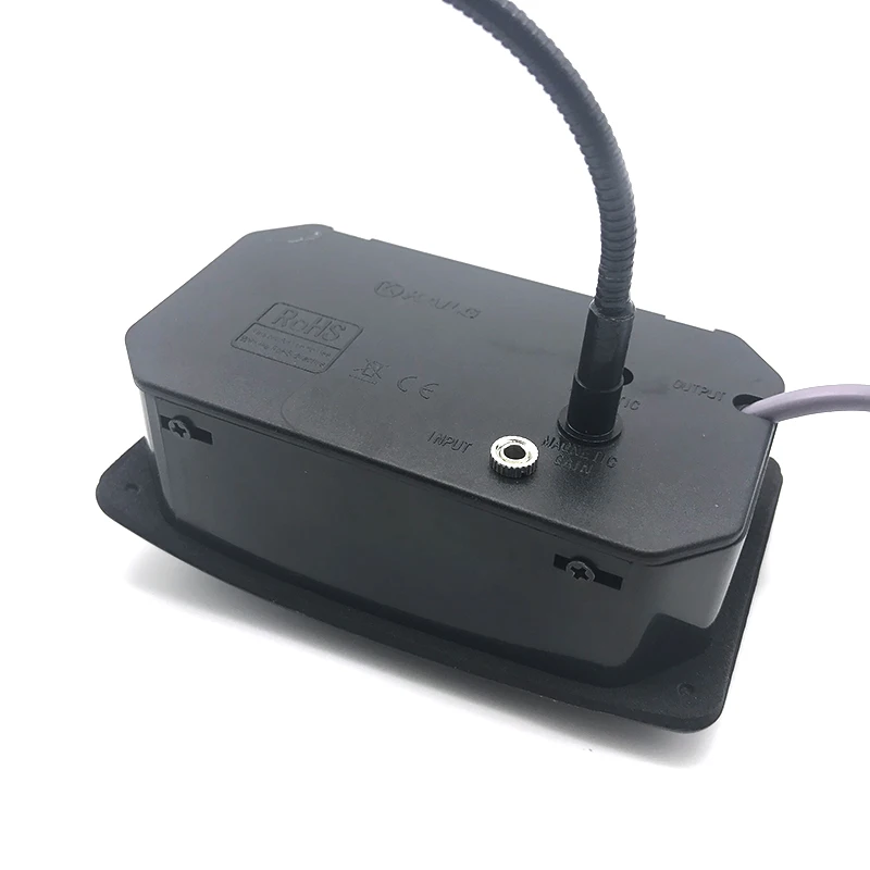 10 Set SV-M700 Akustikgitarre EQ Equalizer 4-Band mit Stimmgerät und Micro-Telefon-Tonabnehmer Schwarz