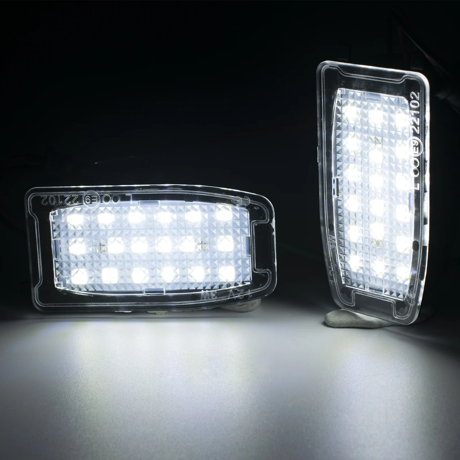 Apktnka par de luces LED brillantes de visión trasera debajo del espejo para Land Rover Discovery Freelander LR2 LR3 Range Rover Sport L322