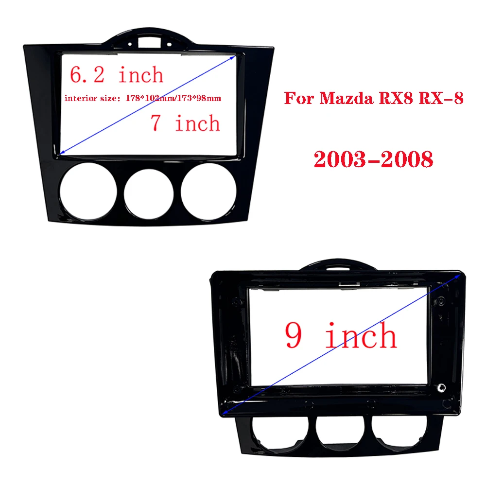 

7/9 Inch Car Frame Fascia Adapter For Mazda RX8 RX-8 2003-2008 Android Radio Audio Dash Fitting Panel Kit