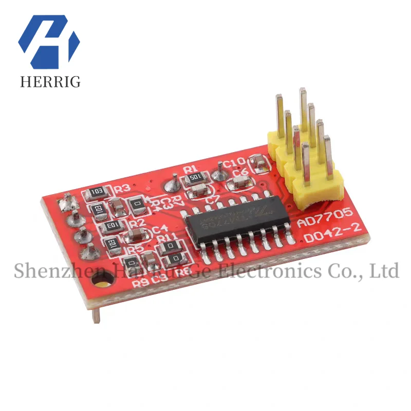 TM7705 Dual-Channel 16-Bit Analog-to-Digital Converter (ADC) Data Acquisition Module, SPI Interface, Compatible with AD7705