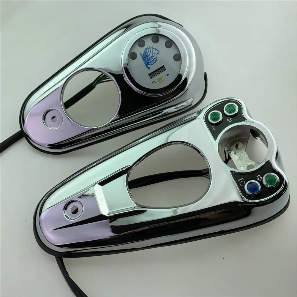 

For Qianjiang Lifan QJ150-3A-3B-18F QJ150-3F -18F Fuel Tank Panel,150cc-200cc Indicator Light Cover,/V16S,Light Wire fuel gauge