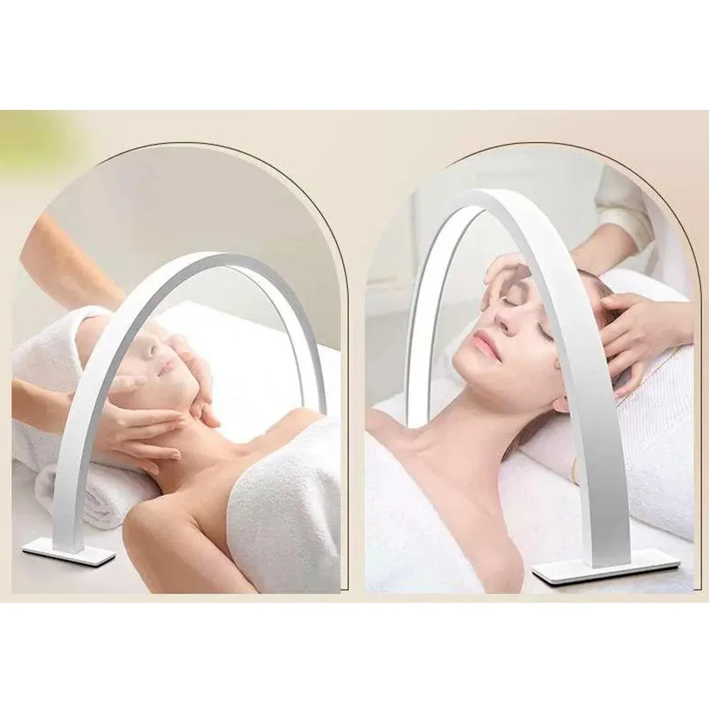 Dimmable U-shaped Nail Lamp 3 Light Color 180-degree illumination Half Moon Nail Light Adjustable Multi-functional