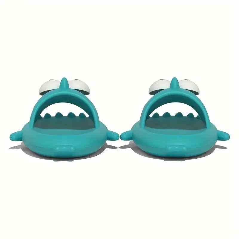 Eyes Slippers Womens Cloud Cartoon Big Eyes Shark Sandals Summer Flip Flops Beach Slides Home Shoes Cute Female Funny