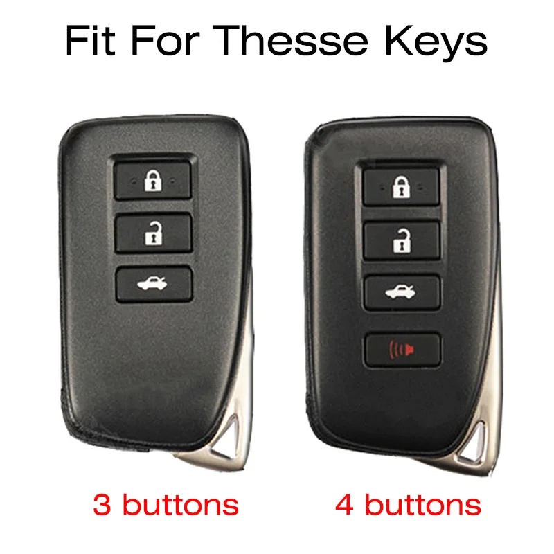 3 4 Buttons Soft TPU Car Key Case Cover for Lexus ES LS UX UX 300e NX LC NX GS RX IS ES GX LX RC 200 250 350 LS 450H 300H Shell