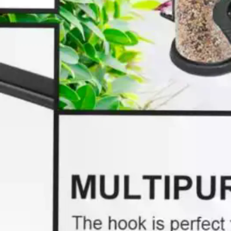 Wall Hanging Basket Iron Flower Pot Plant Support Hanger Hook For Indoor Outdoor Home Garden Hanging Lantern Decoration