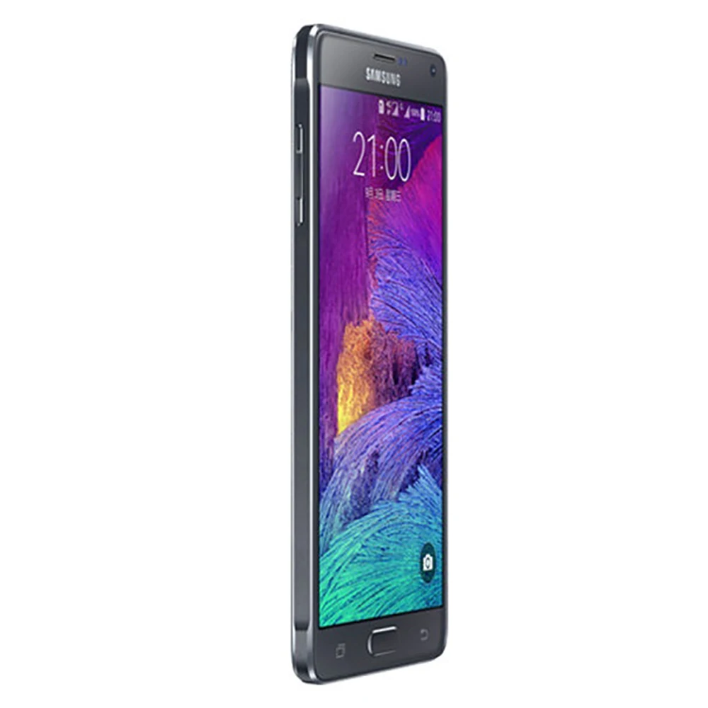 الأصلي سامسونج غالاكسي نوت 4 N910A N910F N910V 4G الهاتف المحمول 5.7 ''3GB RAM 32GB ROM الهاتف المحمول 16MP + 3.7MP أندرويد نوت 4