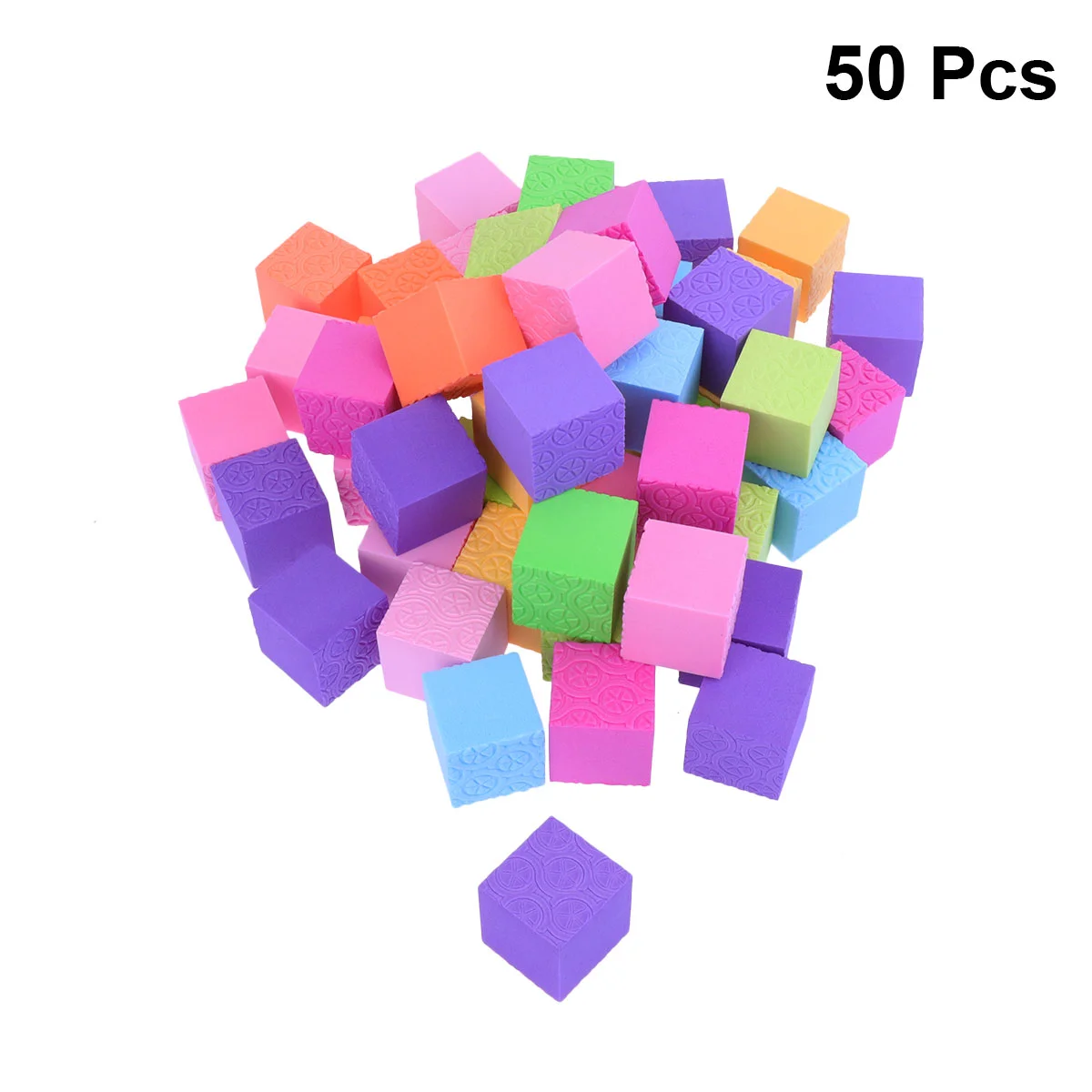 10 PCS Colorful Foam Square Blocks EVA Craft Cube Small Piece Child Educational Toy Safe Eco Friendly Bright Colors Develop