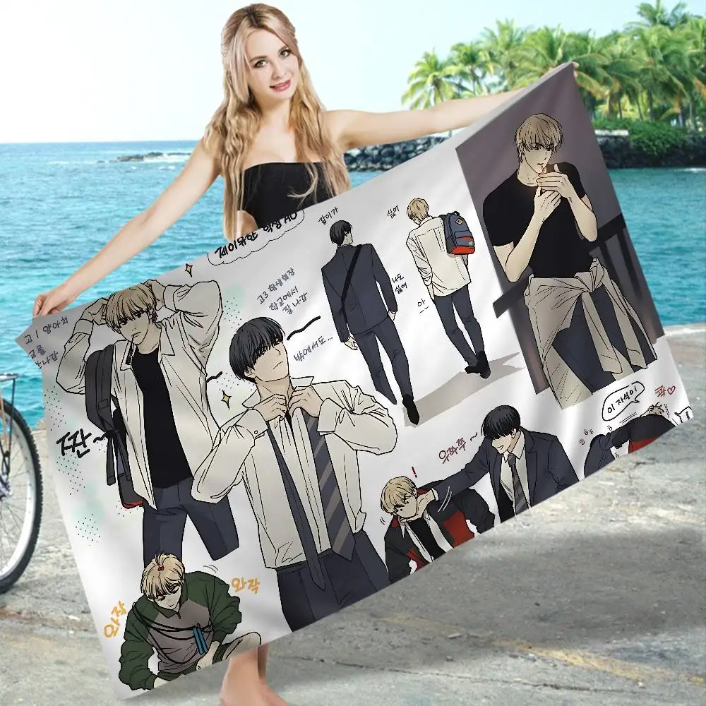 bl Anime payback Bath Towel Microfiber Soft Water Absorbing Breathable For Girl Kids Decorative Cartoon Beach Towel