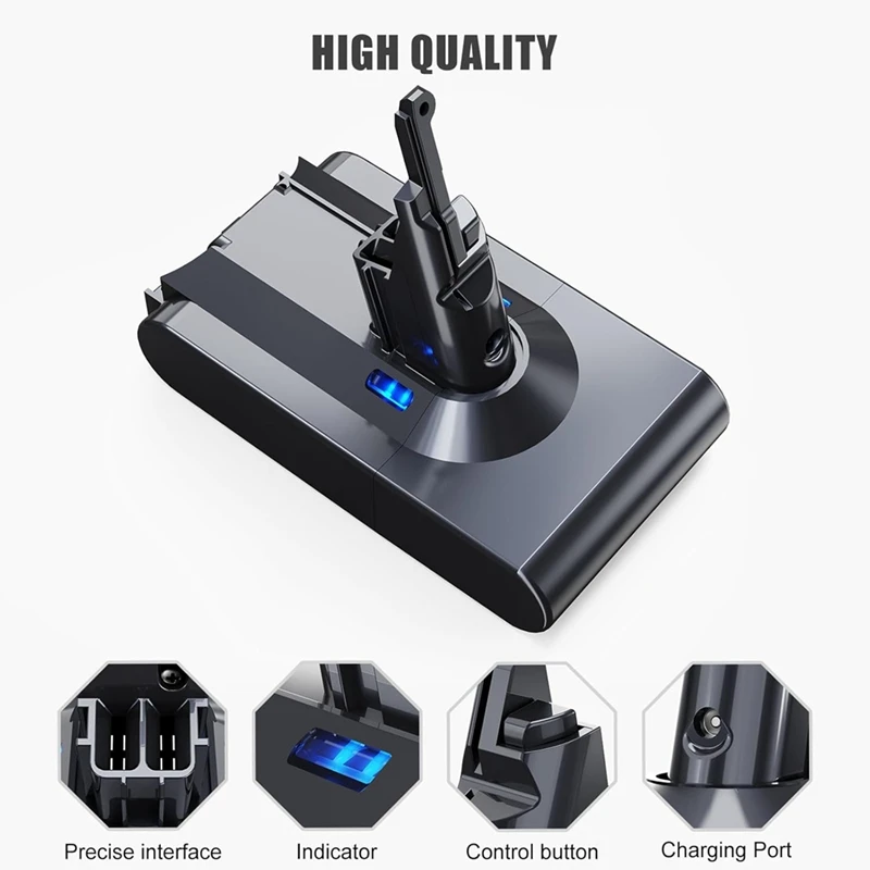 ABAE-21.6V 8000Mah เครื่องดูดฝุ่นแบตเตอรี่ทดแทนสําหรับ Dyson V8 Li-Ion เครื่องดูดฝุ่นแบตเตอรี่กรอง