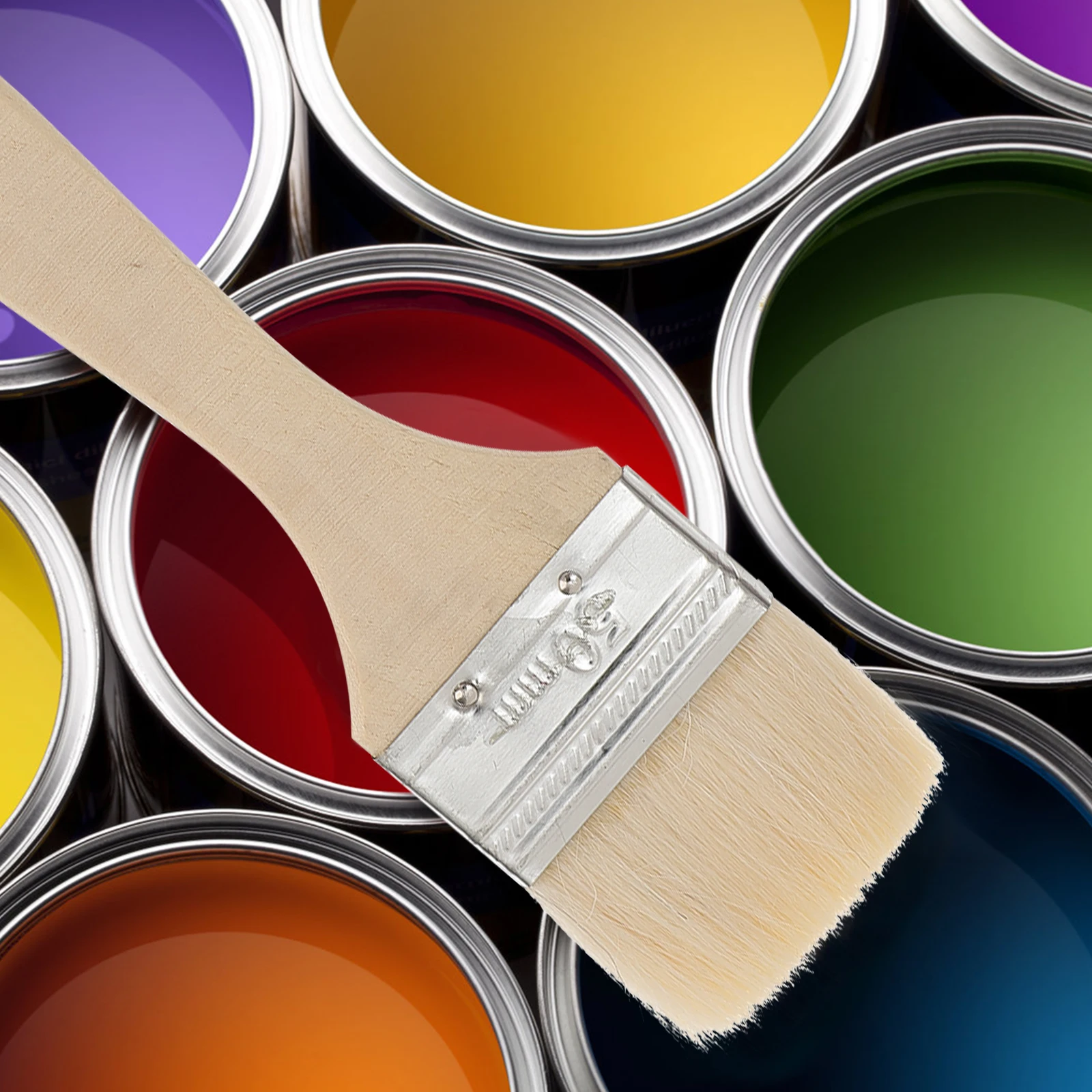 

10pcs Chip Paint Brushes Durable Outdoor Barbecue Grill Cleaning Brush Comfortable Handle Professional Painting Tool Craft Work