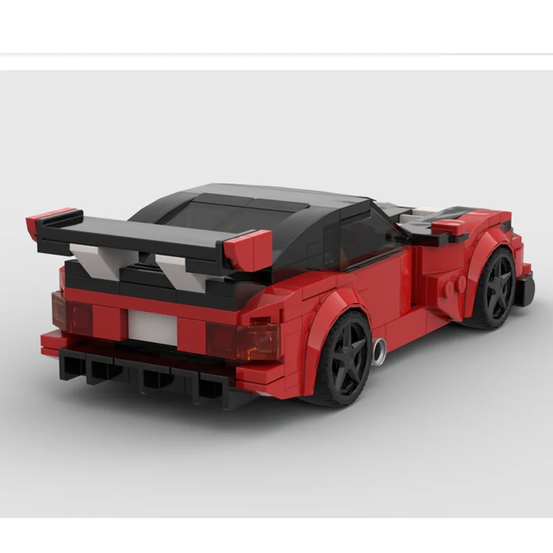 ตัวต่อโมเดิร์นใหม่ 276 ชิ้น ชุดถนนมอเตอร์เวย์ในเมือง 2013 SRT GTS ซูเปอร์เรซซิ่ง ของเล่นตัวต่อเสริมพัฒนาการสำหรับเด็ก ของขวัญ