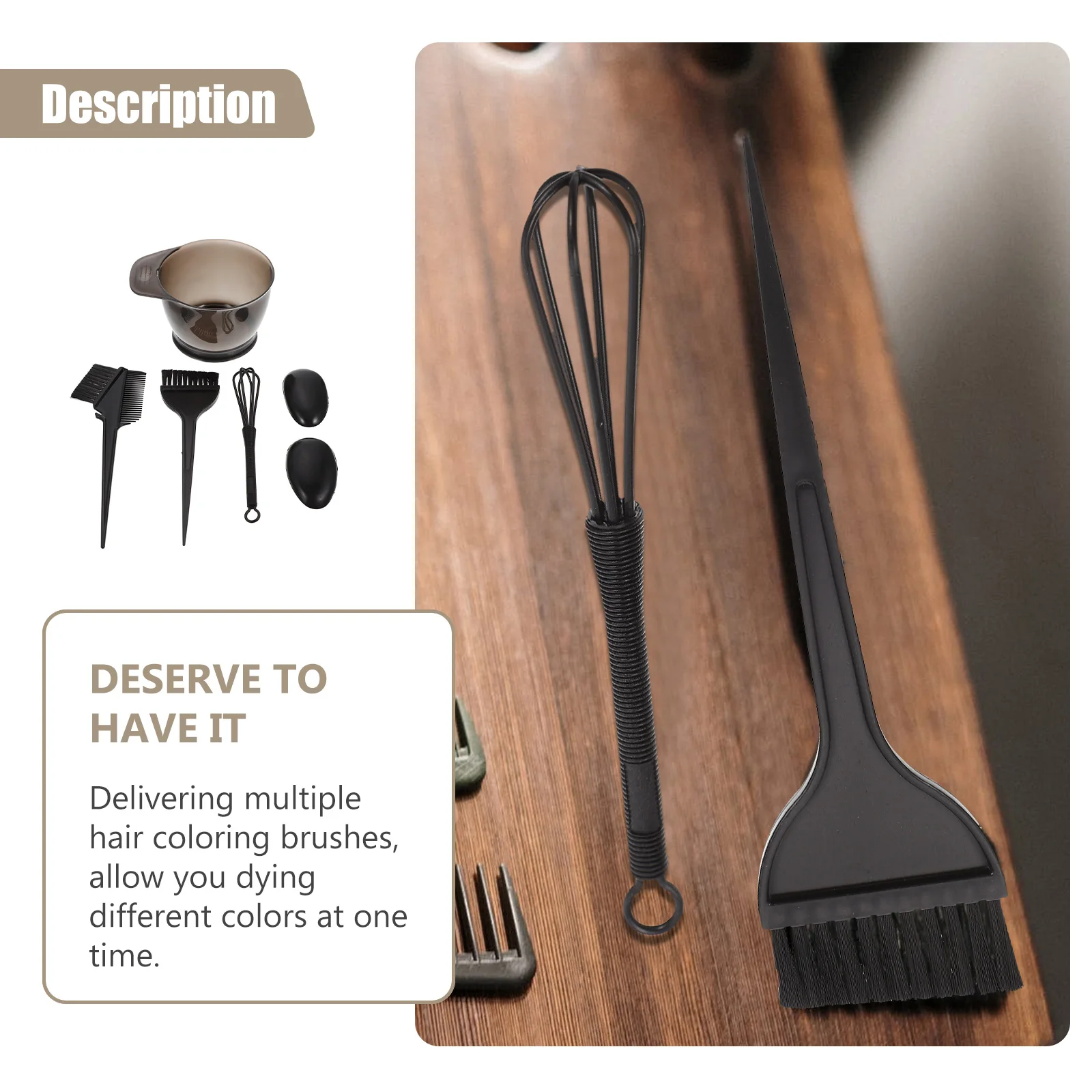 

1 set Dyeing Set Hair Coloring Kit Salon Tools Mixer Brush Blending Bleaching Care Product Hair Treatment Accessories