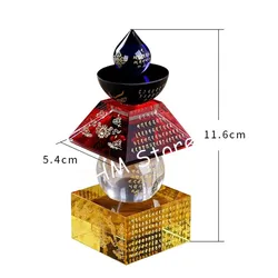 Tibetan Suppliers Colored/Transparent 11.6cm Resin Retro Delicate 5 Wheels Design Stupa Buddhist Crafts