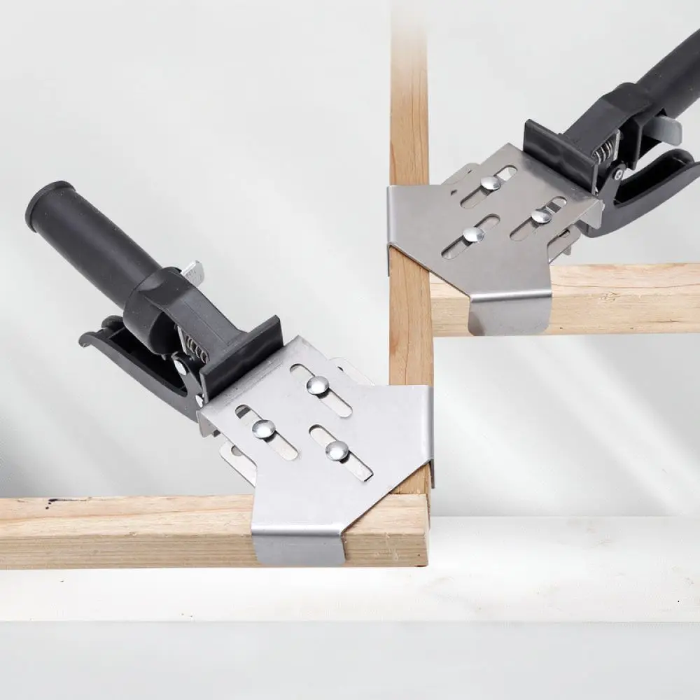 Stainless Steel Woodworking Angle Clamp 90 Degree Corner Holder Fast Positioning Fixture Welding Manual Assembly Tool