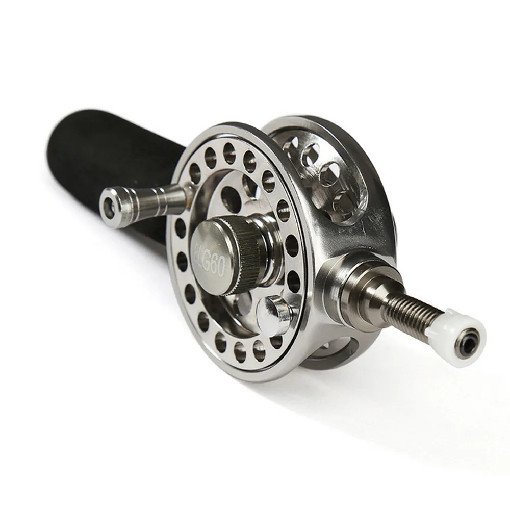 DIY Telescopic Fishing Rod End Wheel Fishing Reel Safe for Big Fishes BLG50 60 Pole Tool Handle Thread Goes Inside Pole