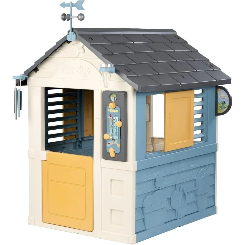 4 Seasons House - Children's Garden Cabin - Weather Themed Fun Activities free shipping Playhouses  for garden courtyards