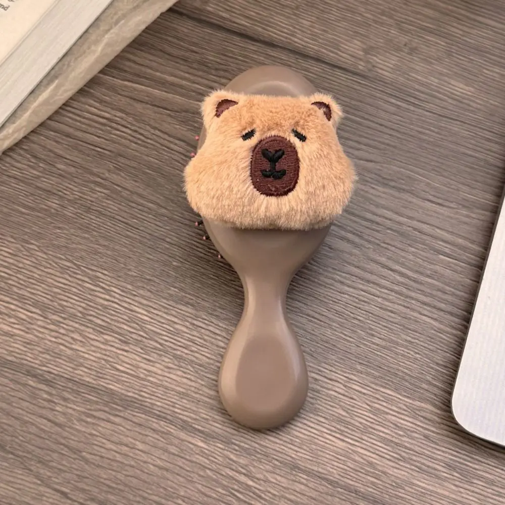 

Hair Care Handle Cartoon Air Comb Capybara Scalp Massage Pocket Hair Brush Girl Heart Anti Static Capybara Comb Student