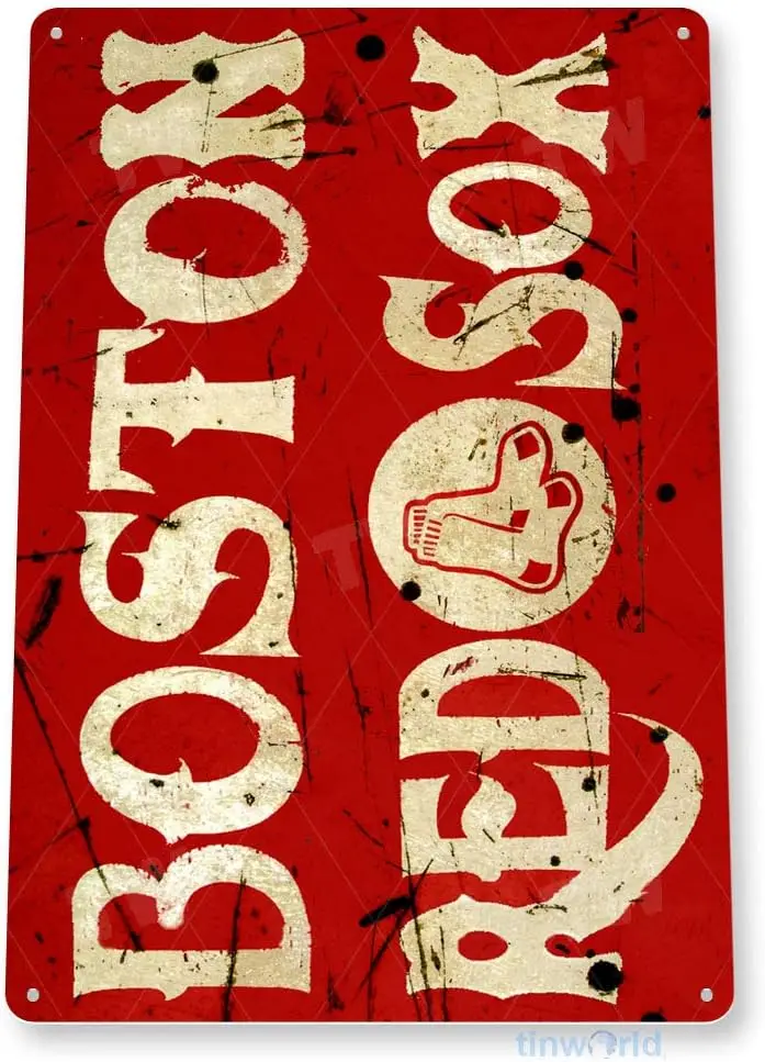 ; Metal Sign -Boston Red-Sox Sports Tin Signs