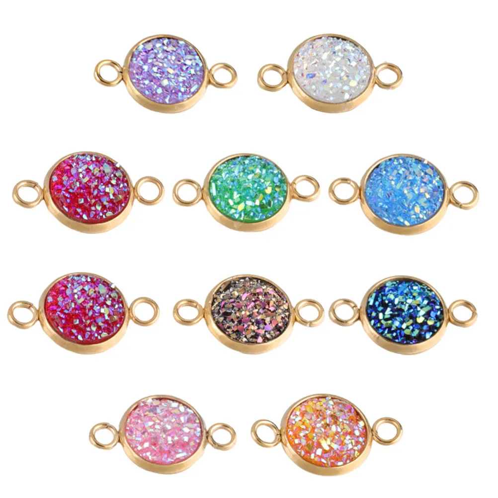 

10pcs Stainless Steel Pendant Beads DIY Jewelry Accessories Hanging Necklace Bracelet Earrings Handmade Crafts
