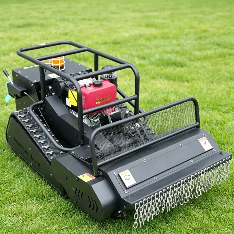 

Customized Remote-Control Lawn Mower Long Endurance Garden Lawn Euro V Standard 800mm Robot Lawn Mower Slope Mower