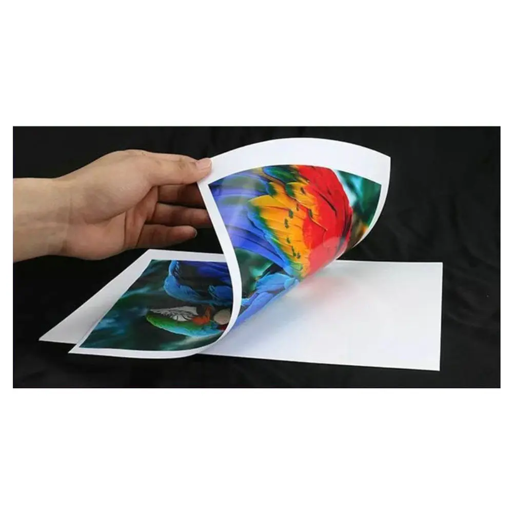50Pcs 120G A4 High Glossy Photo Paper Double Side Printable for Printers Ideal for Photo Shop Use Glossy Coated Paper