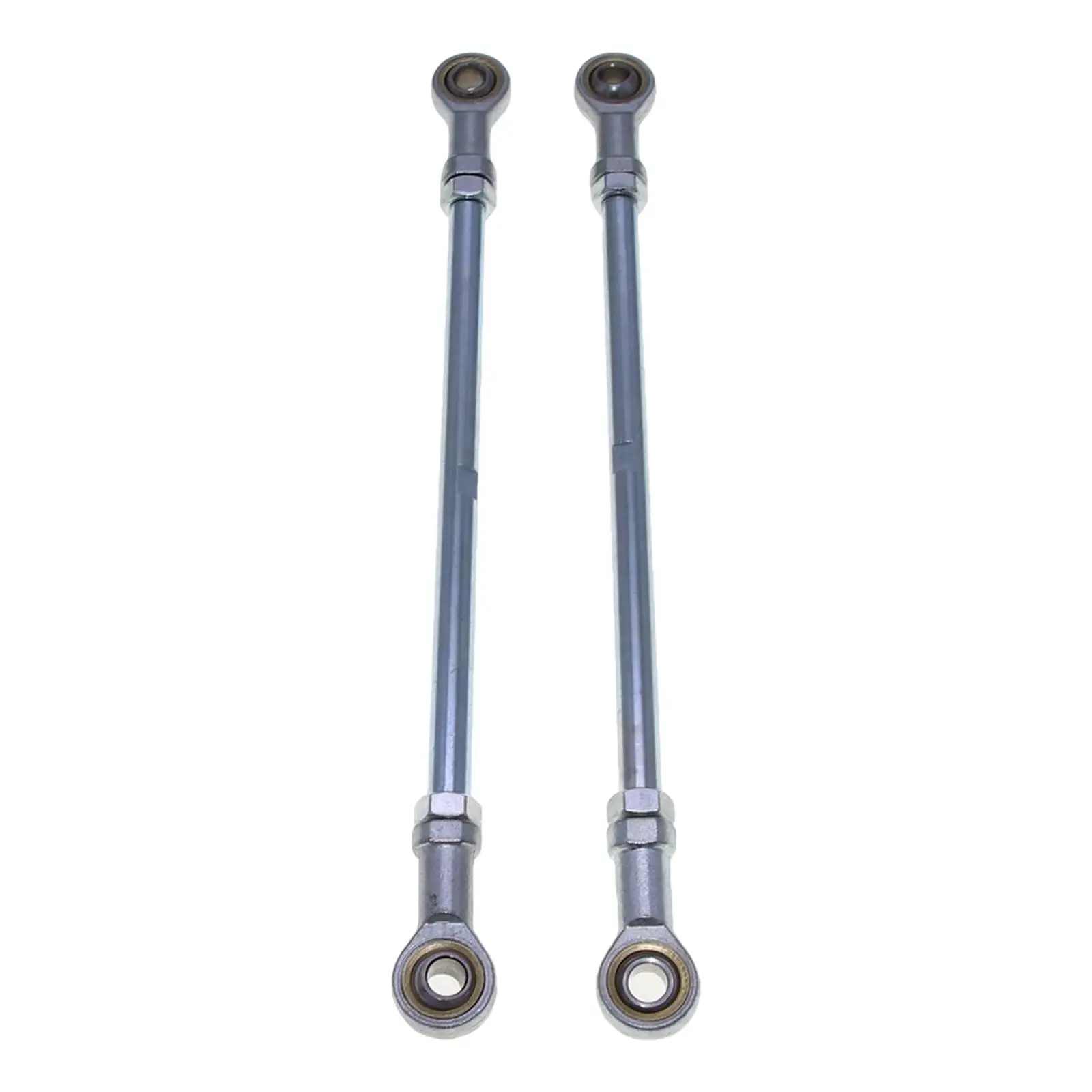 1 Pair M10 Metal Bolt Tie Rod Ball Joiner , Steering Tie Rod for 168 Go Kart ATV, Silver