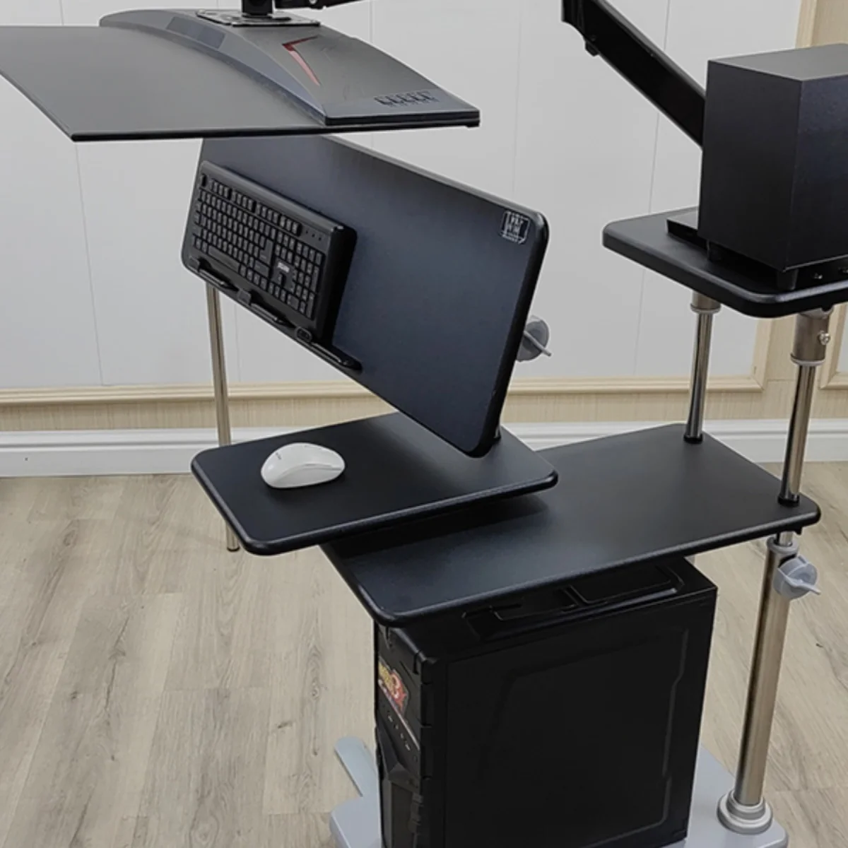 IoT bedside computer desk, desktop machine tool side table, lifting table, lazy table, robotic arm bracket, cockpit suspension b