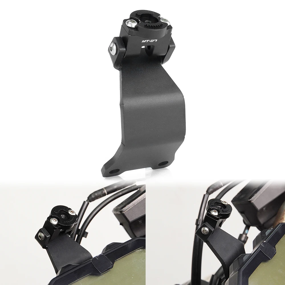 

For Yamaha MT-07 2021-2022 MT-07 Pure 2024 MT-07 / ABS 2014-2020 Motorcycle GPS Phone Navigation Mount Bracket Adapter Holder